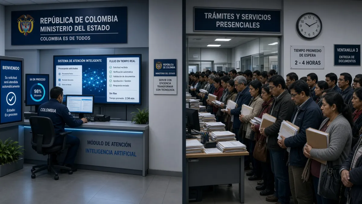 El Estado colombiano puede responder quejas ciudadanas con IA en 15 minutos. Por ahora, solo en un ministerio.